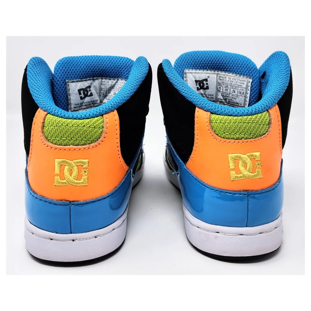 DC Youth's Rebound J skateboard sneakers Size 12 - Picture 6 of 8